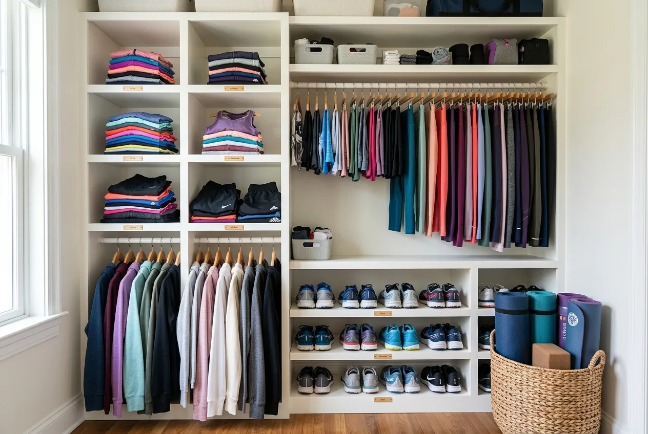 How to Organize Workout Clothes