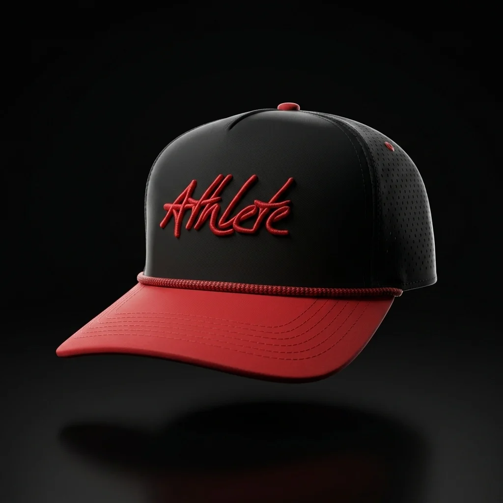 Black and Red "Athlete" Performance Snapback