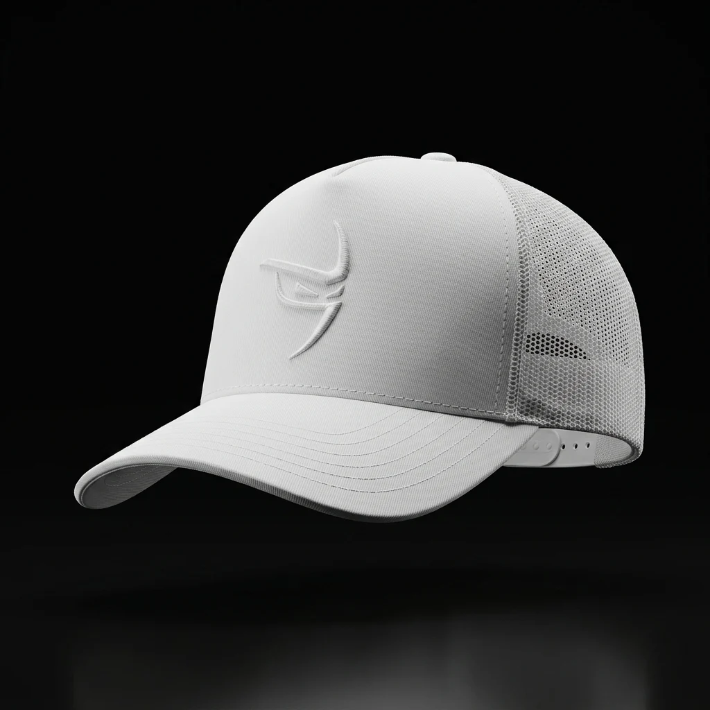 White Ninja Trucker Hat