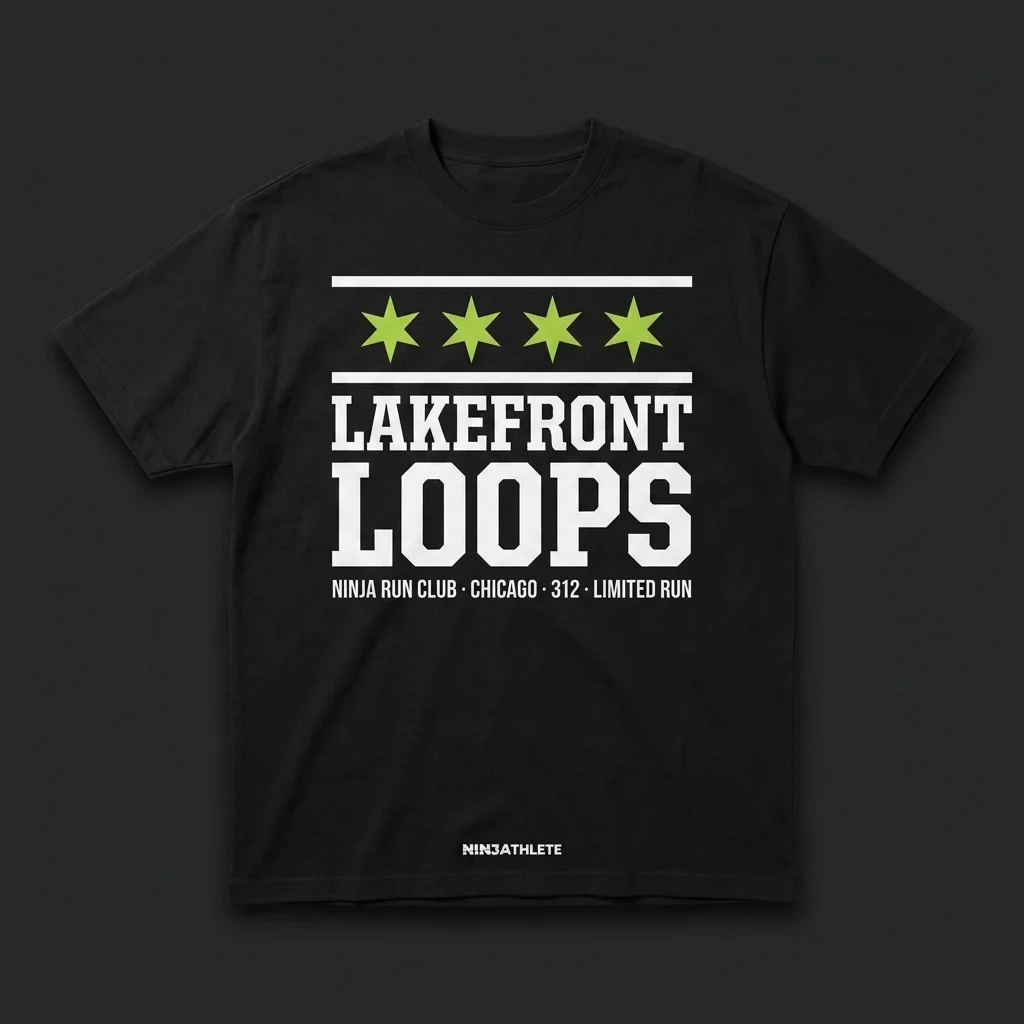 Chicago — Lakefront Loops Tee — NinjAthlete City Series