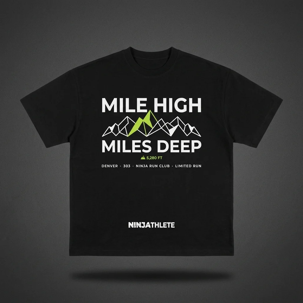 Denver — Mile High, Miles Deep Tee — NinjAthlete City Series