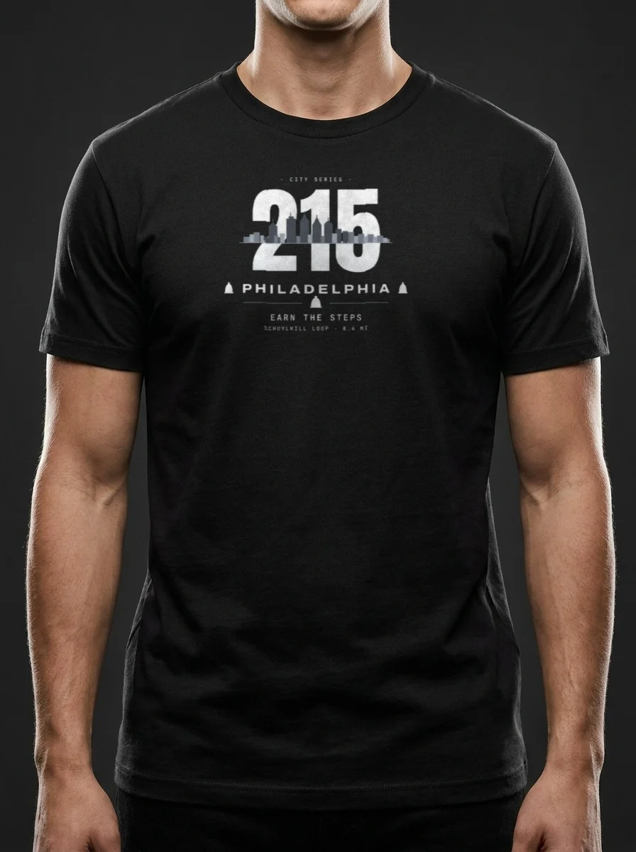 Philadelphia Skyline Oversized Tee — NinjAthlete City Series