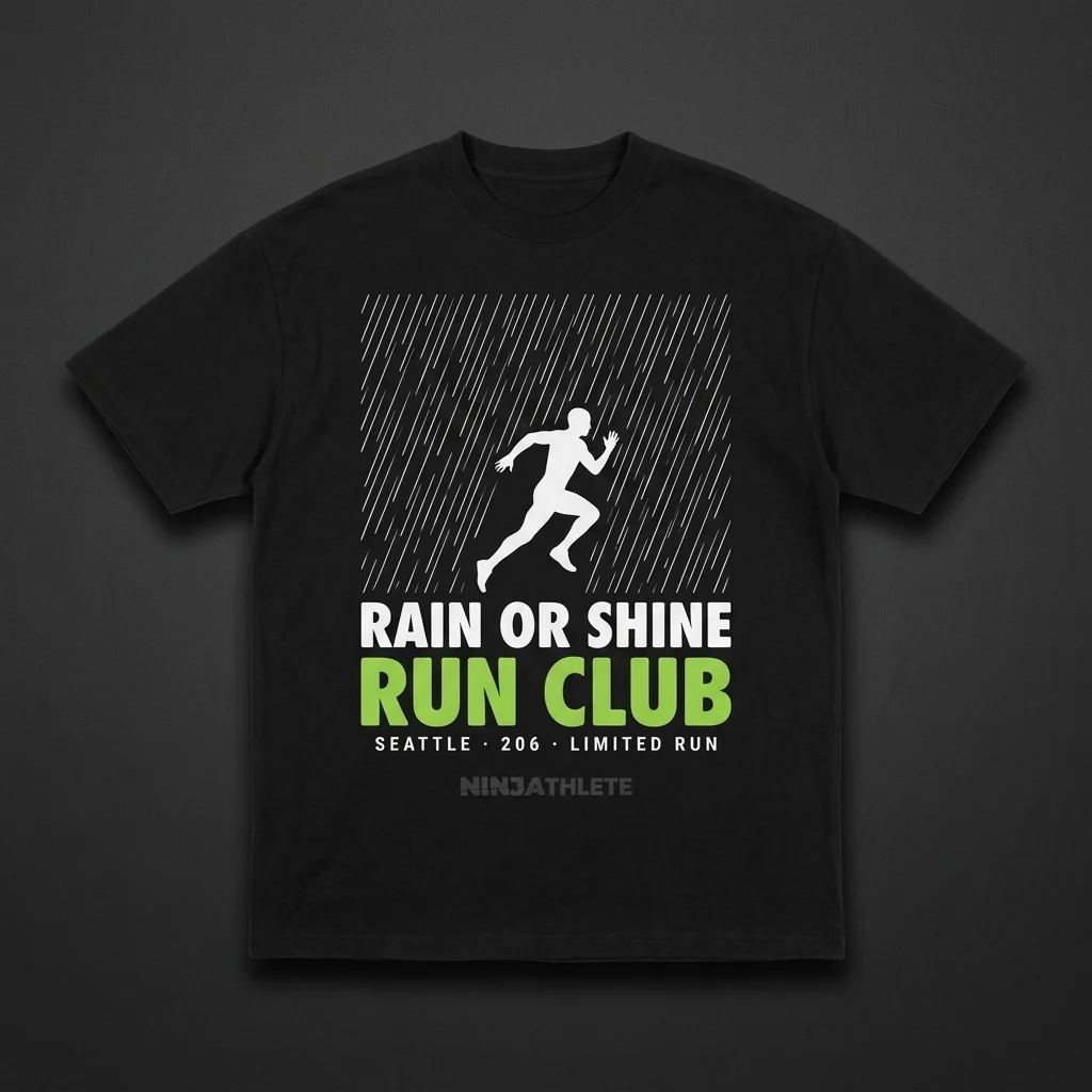 Seattle — Rain or Shine Run Club Tee — NinjAthlete City Series