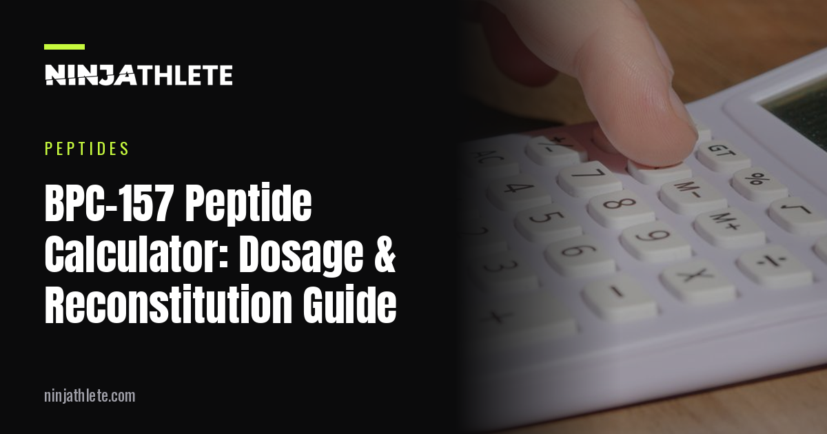 BPC-157 Peptide Calculator: Dosage & Reconstitution Guide