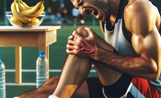 athlete eating bananas for muscle cramps