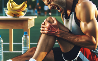 athlete eating bananas for muscle cramps
