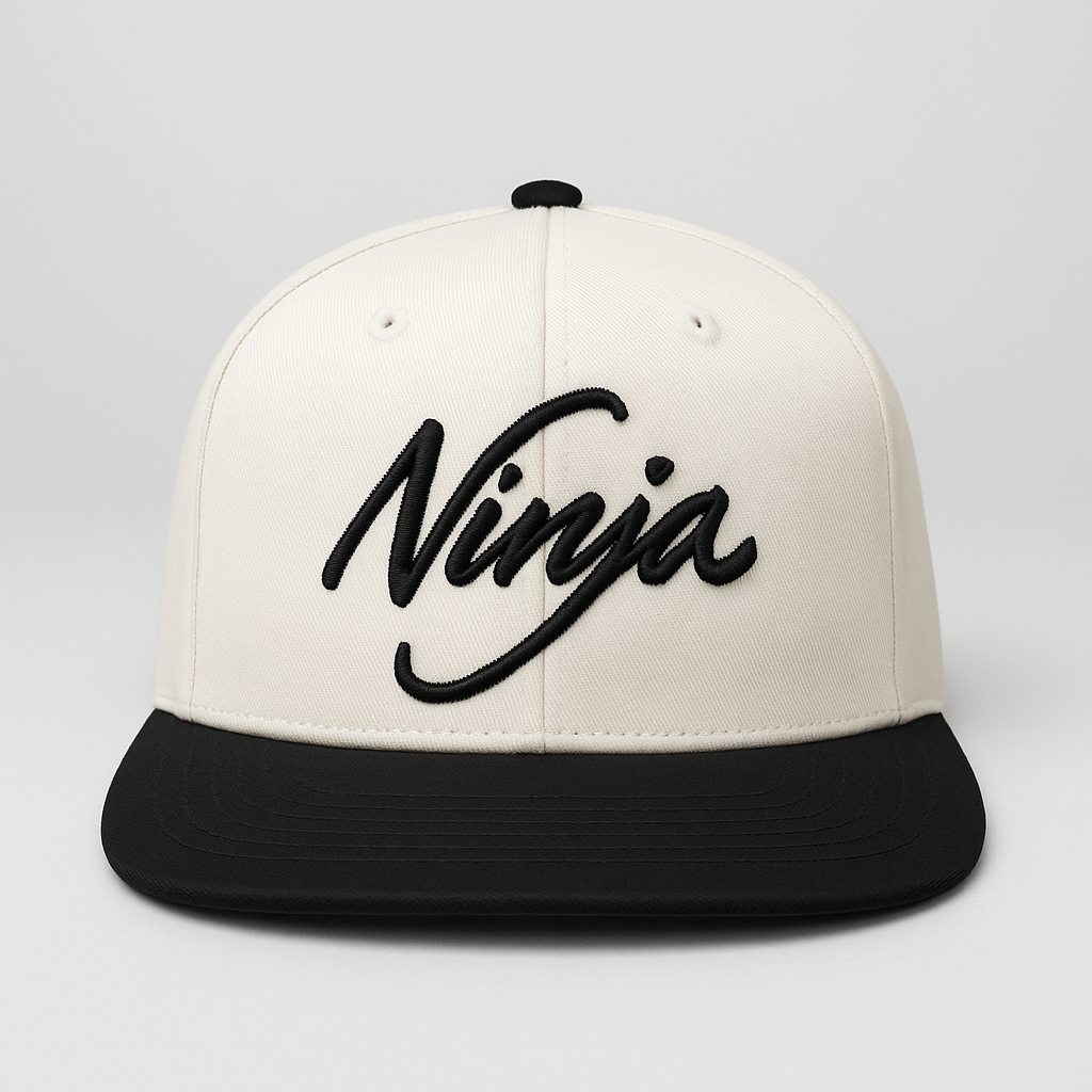 white snapback hat