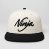 white snapback hat