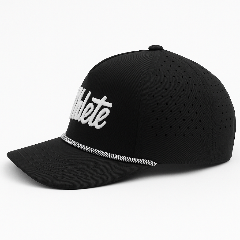 athlete embroidered snapback