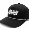 athlete embroidered snapback rope hat