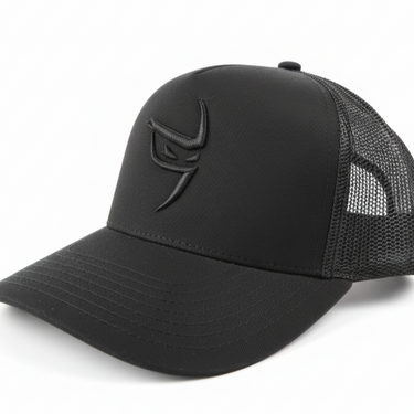 black mesh trucker snapback hat