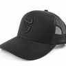 black mesh trucker snapback hat