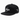 black performance snapback hat