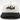 embroidered athlete black and white snapback