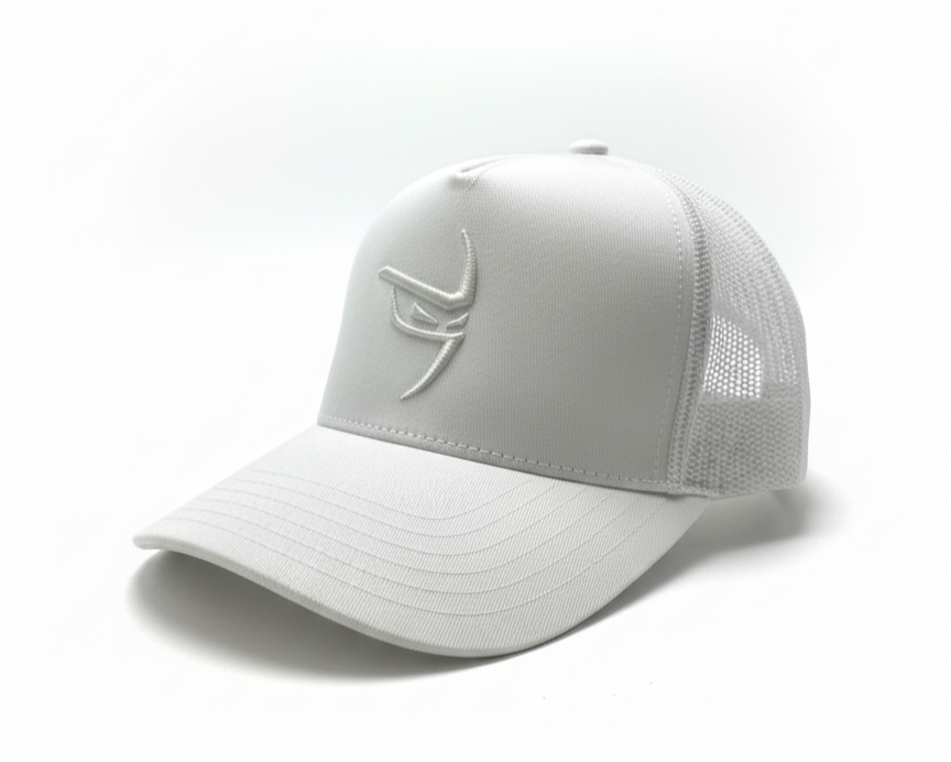 White Ninja Trucker Hat